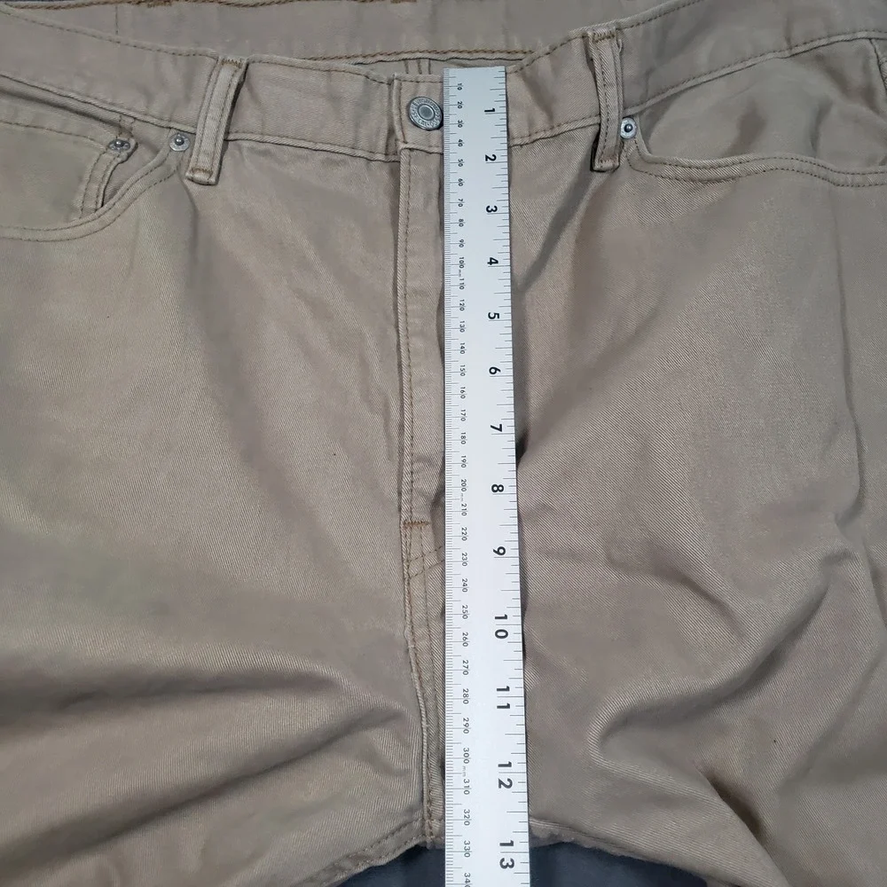 Levi's 508 Regular Taper Pants Mens 38x32 Tan Khaki Twill Chino Jeans